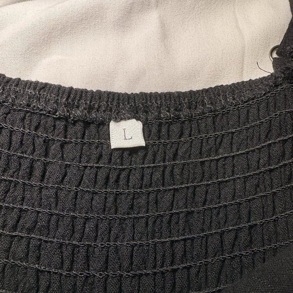 One Shoulder Linen Jumpsuit Romper‎ Large Wide Leg Vacation Tropical Cruise - Picture 6 of 12